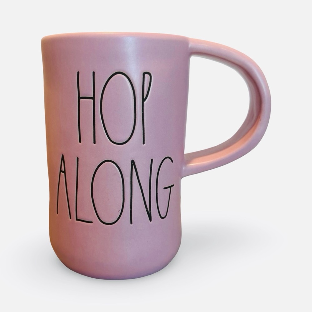 Rae Dunn Pink 'Hop Along' Mug
